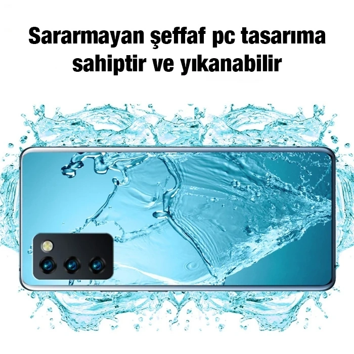 Ally SM Galaxy A03S Kılıf Kamera Korumalı Ultra İnce Şeffaf Silikon Kılıf-(5775)