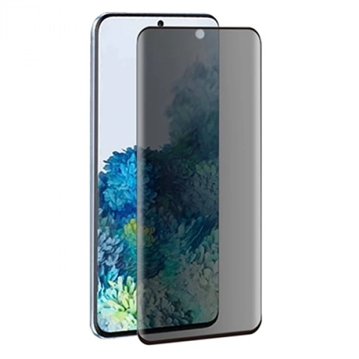 ALLY SM Galaxy S20 FE 3D Full Privacy Gizlilik Tempered Cam Ekran Koruyucu-(5775)