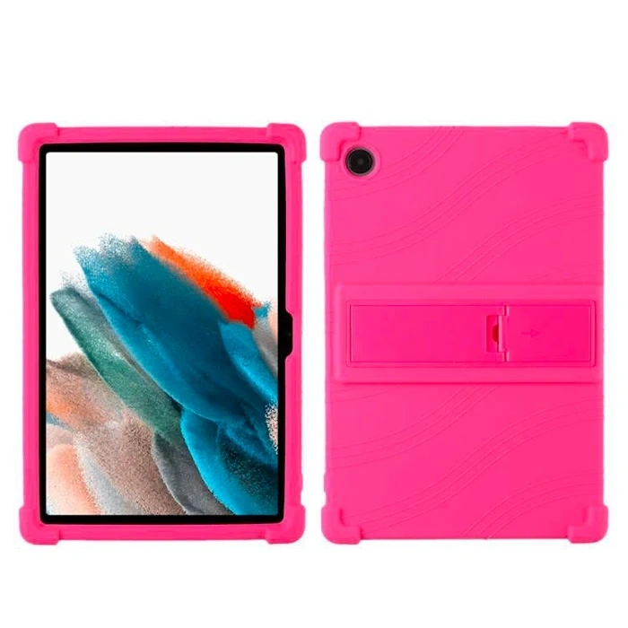 Ally SM Galaxy Tab A8 2021 10.5 (X200/X205) Kılıf Standlı Silikon Kılıf-(5775)