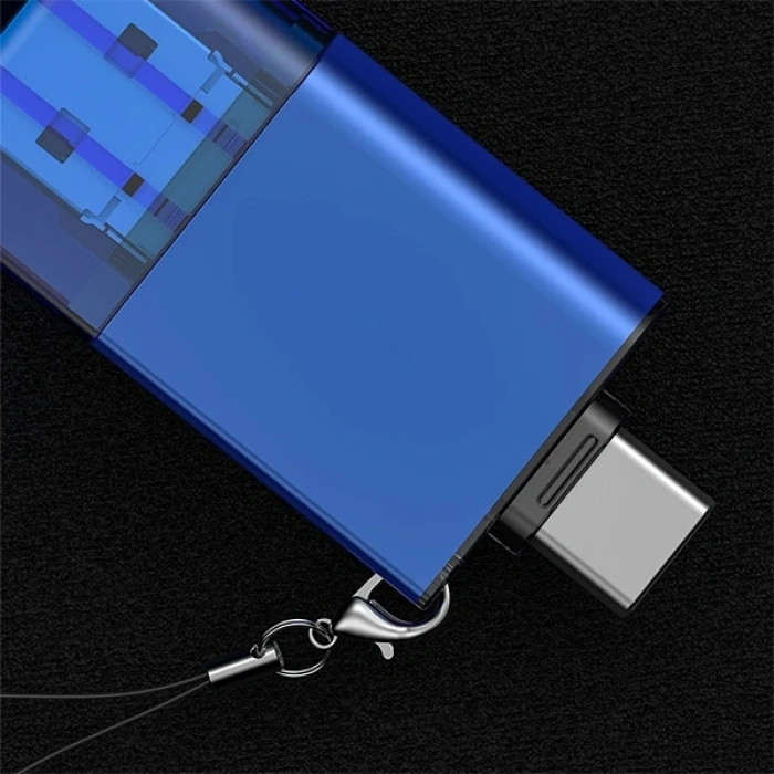 ALLY USB 3.0+Type-c+Lightning Sd Kart Okuyucu - Hızlı Card Reader-(5775)