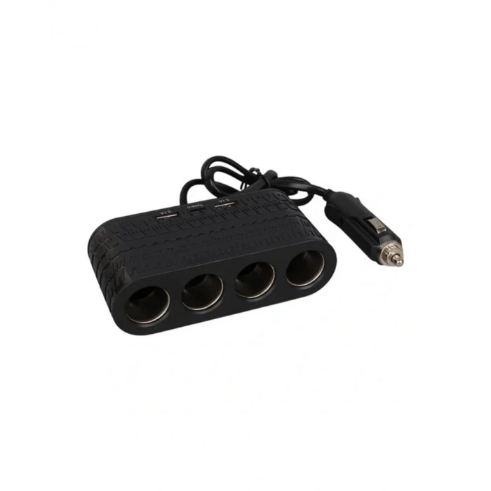 Araçlar İçin 4’lü Çakmak Çoklayıcı Type C USB ve Koruma Sistemli