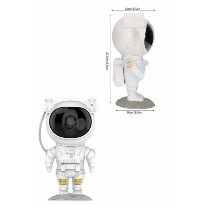 Astronot Şeklinde Bluetooth Hoparlör Gökyüzü Kumandalı Aydınlatma Lamba