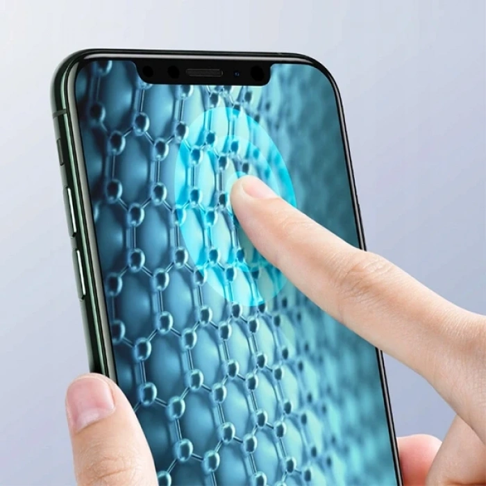 Baseus 0.25MM İPhone 11 Pro- XS-X 3D Curved Full Kaplama Kırılmaz Cam Ekran Koruyucu-(5775)