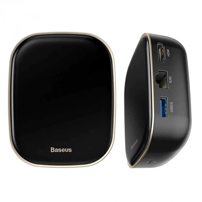 Baseus 6in1 USB Type C Çok Fonksiyonlu HUB B 3.0RJ45HDMISDmicro SD)  60W-(5775)