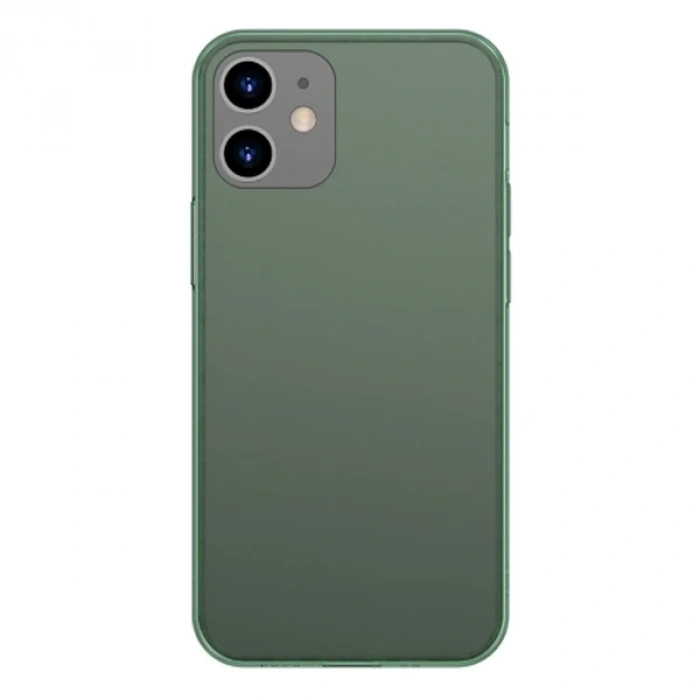 Baseus Frosted Glass iPhone 12 -12 Pro 6.1inch Shockproof Koruyucu Kılıf-(5775)