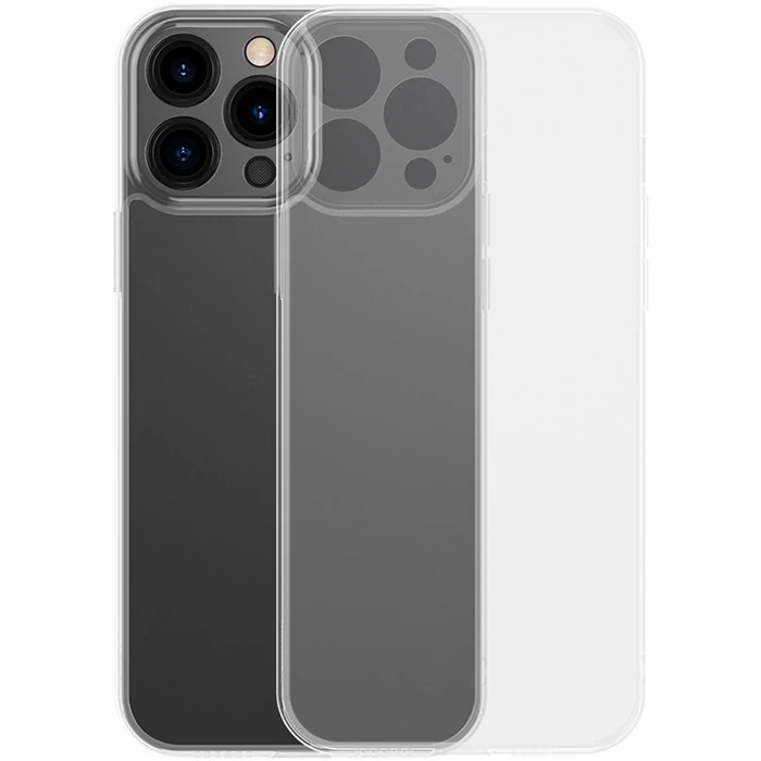 Baseus Frosted Glass iPhone 13 Pro Max 6.7inch Shockproof Koruyucu Kılıf-(5775)