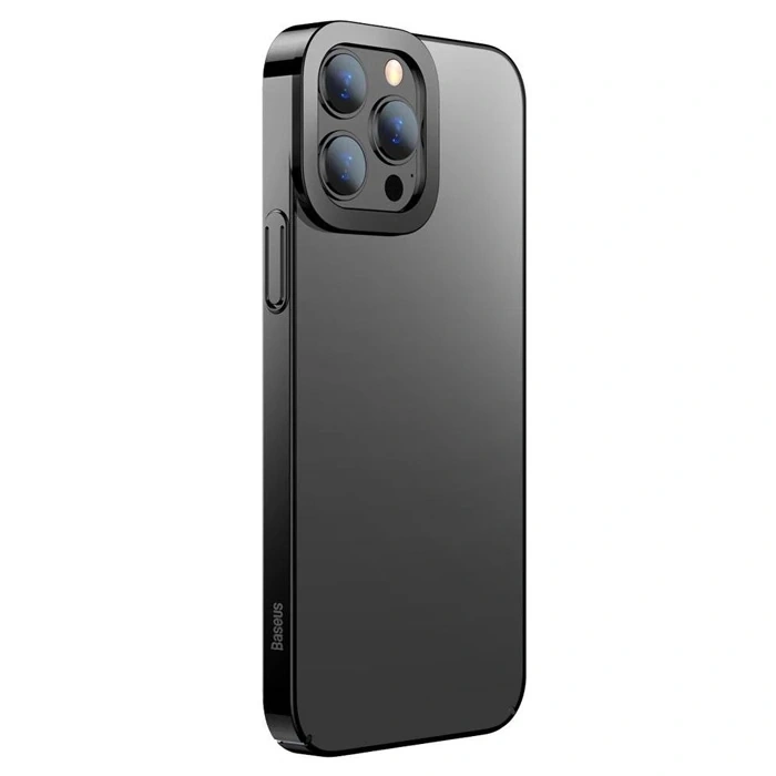 Baseus Glitter iPhone 13 Pro Max 6.7inç Kılıf Renkli Kenar Şeffaf Silikon-(5775)