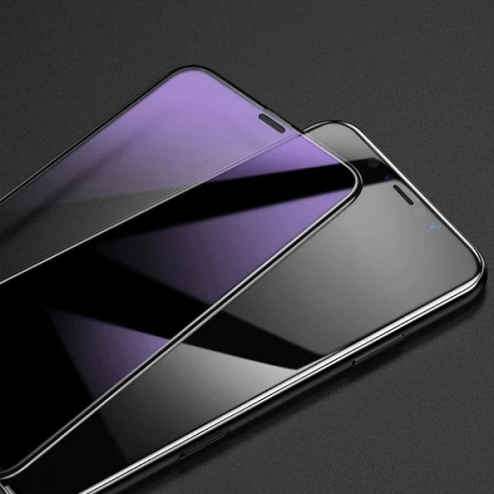 Baseus İphone 11 Pro 0.3mm Rigid Edge Anti Blue Light Kırılmaz Cam Koruyucu-(5775)