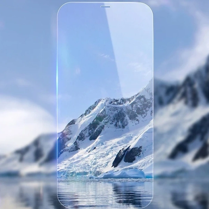 Baseus İPhone 12 Mini 5.4 0.3mm Antiblue Light Tempered Cam Ekran Koruyucu 2Adet-(5775)