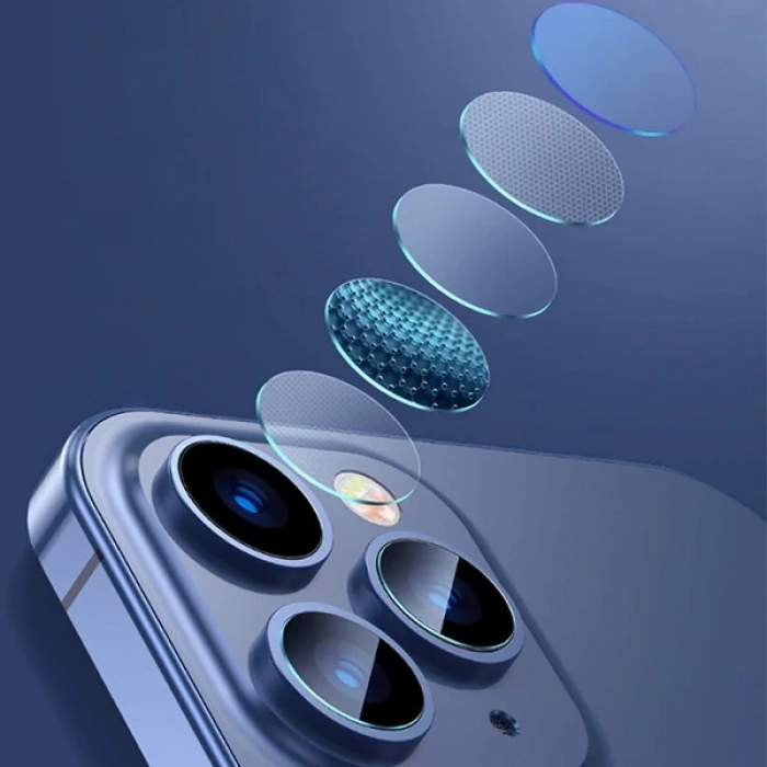 Baseus iPhone 12 Pro 6.1-Pro max 6.7 Tempered Kamera Lens Koruma Camı 2Set-(5775)