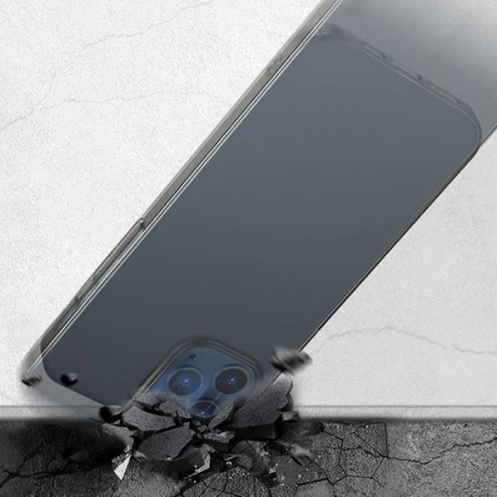 Baseus İPhone 12 Pro Max 6.7 Comfort İnce Şeffaf Kılıf Matte PP Kılıf-(5775)
