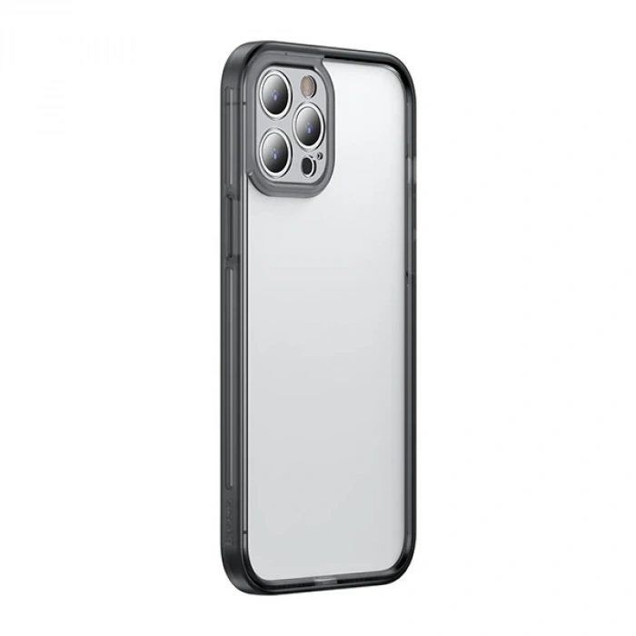 Baseus iPhone 12 Pro Max Kamera Lens Koruyuculu Frame Kılıf-(5775)