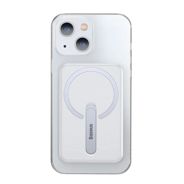 Baseus iPhone 13 6.1inç Manyetik Magsafe Standlı Silikon Kılıf-(5775)