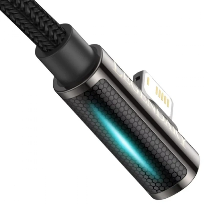 Baseus Legend Elbow USB to iPhone Lightning 2.4A Hızlı Data Şarj Kablosu 1m-(5775)