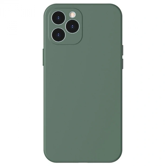 Baseus Liquid Silica Gel iPhone 12 Pro 6.1 Kılıf Ultra Koruma Silikon Kılıf-(5775)