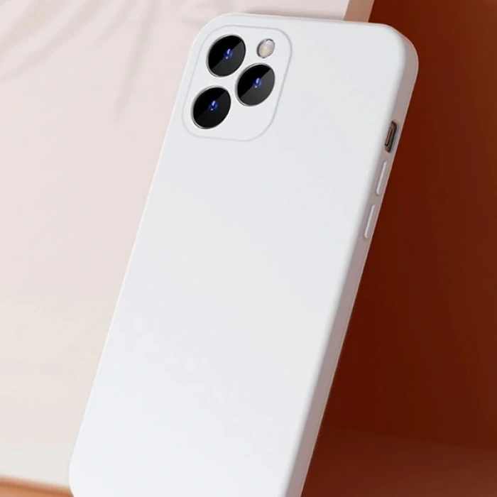 Baseus Liquid Silica Gel iPhone 12 Pro 6.1 Kılıf Ultra Koruma Silikon Kılıf-(5775)