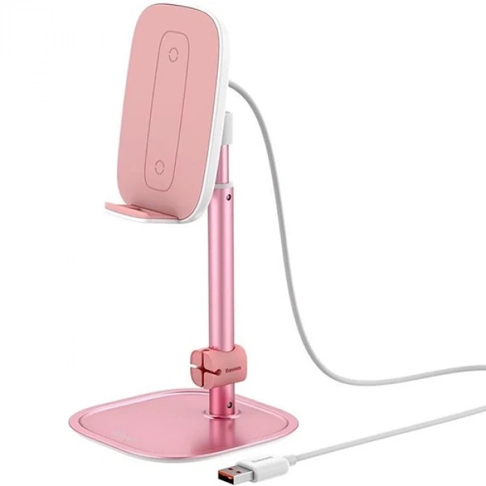 Baseus Literary 15W Kablosuz Şarj Masaüstü Telefon Tutucu Stand Wireless Şarj-(5775)