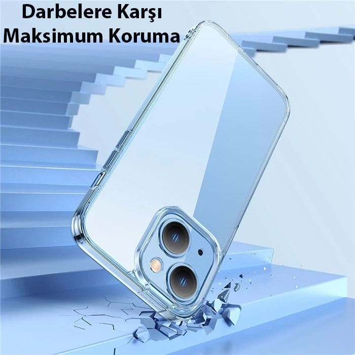 Baseus SuperCeramic Series iPhone 14 6.1 Koruyucu Cam Kılıf + Full Tempered Ekran Koruyucu Set-(5775)
