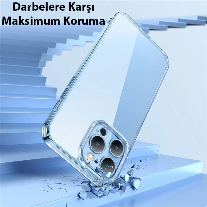 Baseus SuperCeramic Series iPhone 14 Pro 6.1 Koruyucu Cam Kılıf + Full Tempered Ekran Koruyucu Set-(5775)