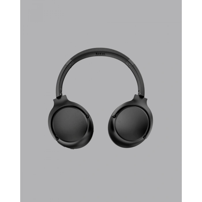 Bluetooth 5.0 Siyah Kablosuz Kulaklık 18 Saat Batarya Katlanabilir Tasarım