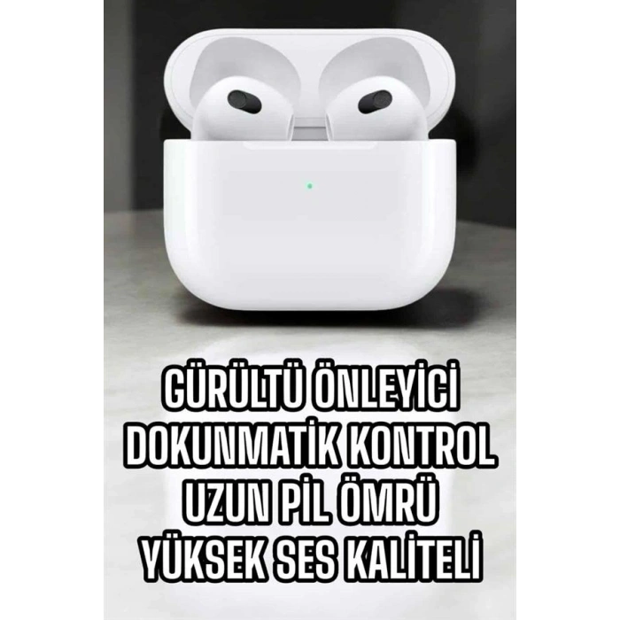 Bluetooth Kulaklık 3.Nesil Kablosuz Uzun Pil Ömrü Dokunmatik Kontrol
