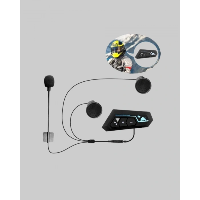 BT22 Kask İçi Bluetooth Kulaklık Hızlı Eşleşme ve Gürültü Önleyici Mikrofon
