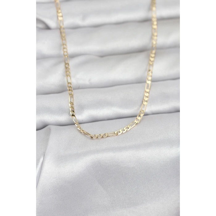 CM 14K Gold Renk İnce Kuşgözü Zincir Model 60 cm Kadın Kolye 5886