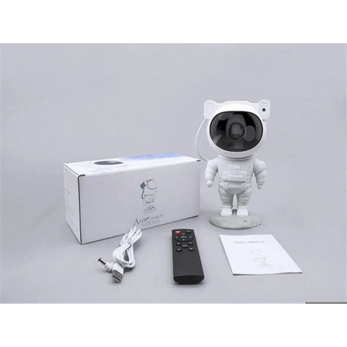 Çocuklara Özel Projeksiyon Astronot Lamba Speaker Sevimli