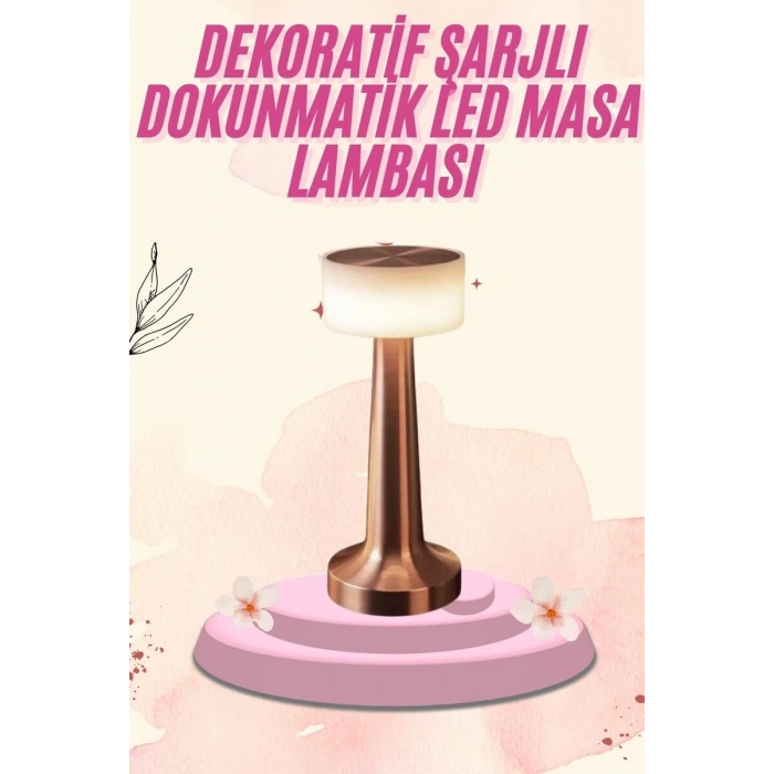 Dekoratif Masa Lambası Dokunmatik Renk Değiştirebilen Gece Lambası