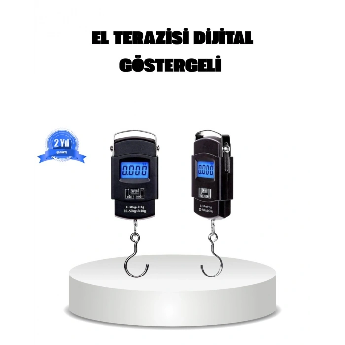 Dijital El Kantarı – 50 Kg Taşıma Kapasiteli Taşınabilir Hassas Tartı