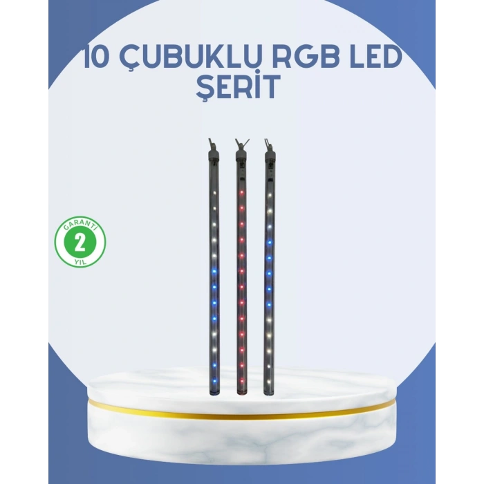 Dış Mekan LED Kayan Yıldız Işığı 10 Çubuk Aydınlatma