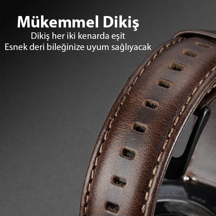 Dux Ducis Apple Watch 38/40/41MM için Business Deri Kayış Kordon-(5775)
