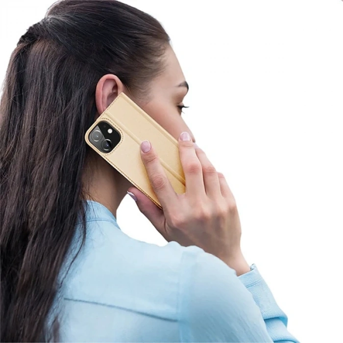 DUX DUCİS İPhone 12 Pro Max Kılıf Kapaklı Flip Cover Kılıf Skin Pro Series Kılıf-(5775)