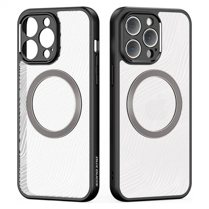 Dux Ducis iPhone 13 Pro Aimo Series MagSafe Premium Buzlu Sert PC-TPU Kılıf-(5775)