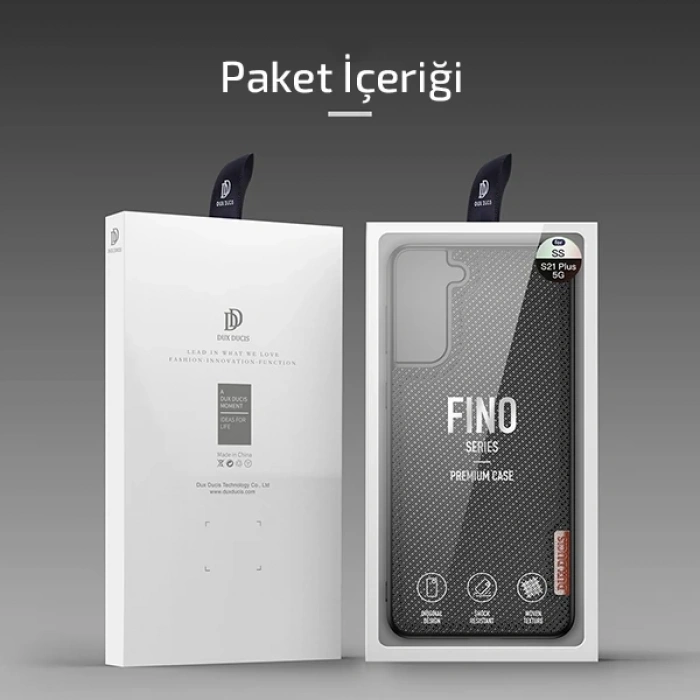 Dux Ducis Sm Galaxy S21 Plus Kılıf  Fino Series Premium Arka Koruma Kılıf-(5775)