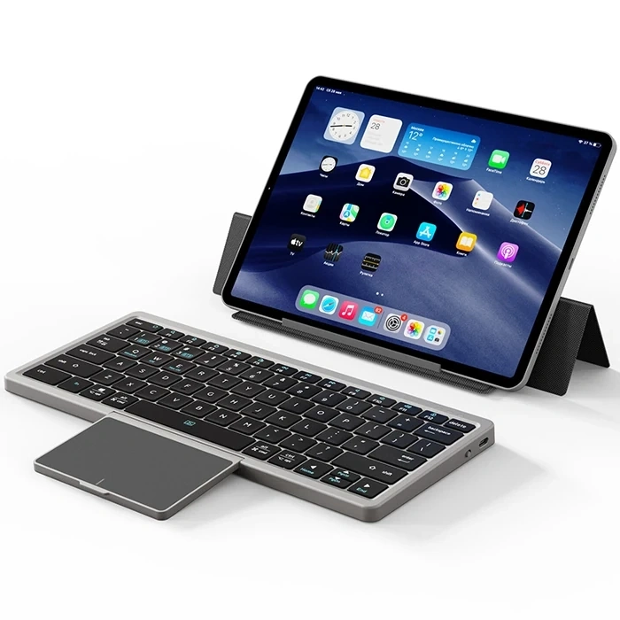 Dux Ducis Universal OK Series Kablosuz Bluetooth Klavye Touchpad Kılıf-(5775)