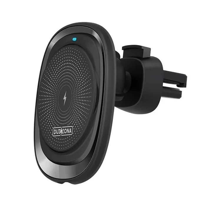 Duzzona V1 15W Manyetik Kablosuz Wireless Hızlı Şarjlı Araç İçi Telefon Tutucu-(5775)