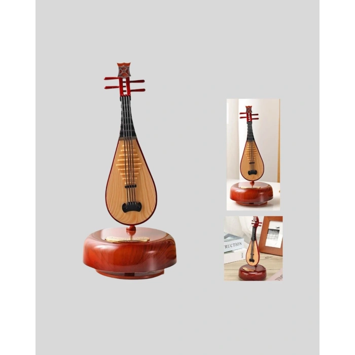 Enstrüman Figürlü Melodi Çalan Dekoratif Müzik Kutusu