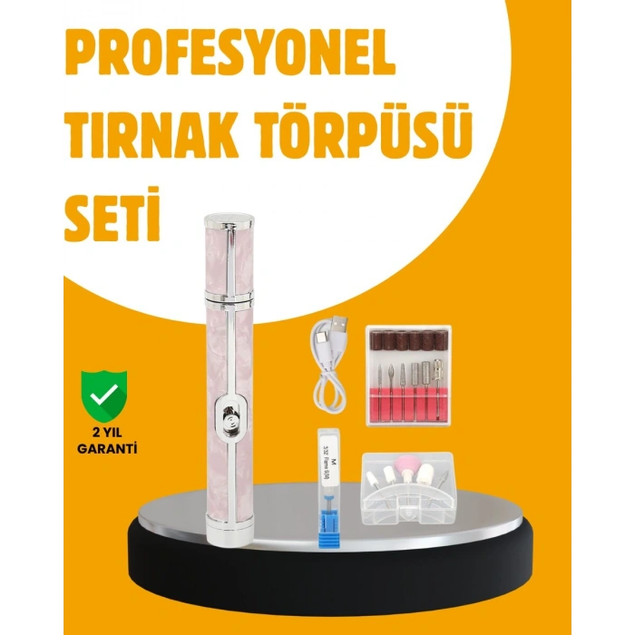 Ergonomik Saplı 20.000 RPM Hız Kontrollü Manikür Pedikür Makinesi