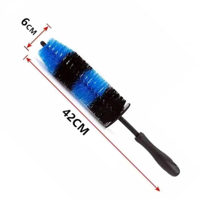 Ergonomik Saplı Jant ve Lastik Temizleme Fırçası