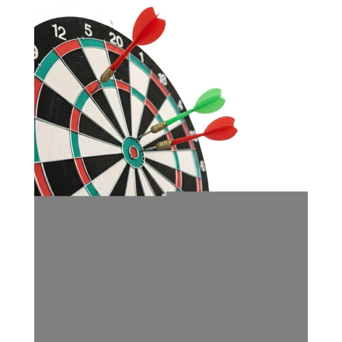 Ev ve Oyun Alanları İçin 15 İnç Dart Tahtası 4 Dart Oku Dahil