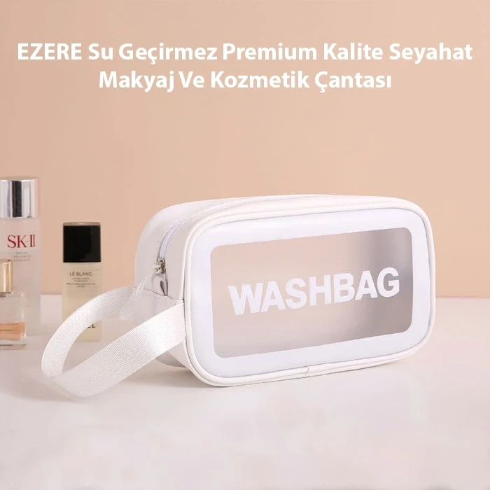 EZERE Su Geçirmez Premium Kalite Seyahat Makyaj Ve Kozmetik Çantası 3 Adet Set-(5775)