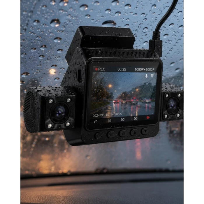 Full HD Araç Kamerası 170 Derece Geniş Açılı Park Modlu Kayıt Cihazı