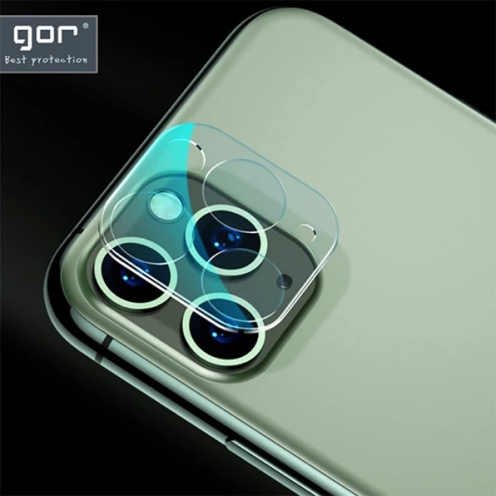 GOR İPhone 11 6.1 inch (2019) Tempered Kamera Koruma Cam 2adet Set-(5775)