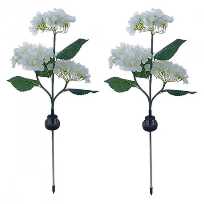 Güneş Enerjili Kazıklı Çiçek LED Lamba