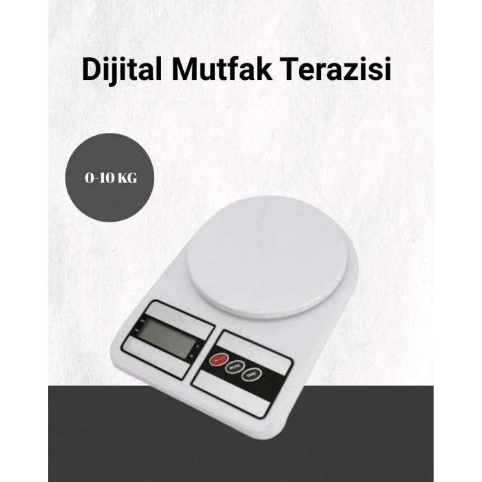 Hassas Ölçüm İçin Dijital Mutfak Tartısı – 10 Kg Kapasiteli
