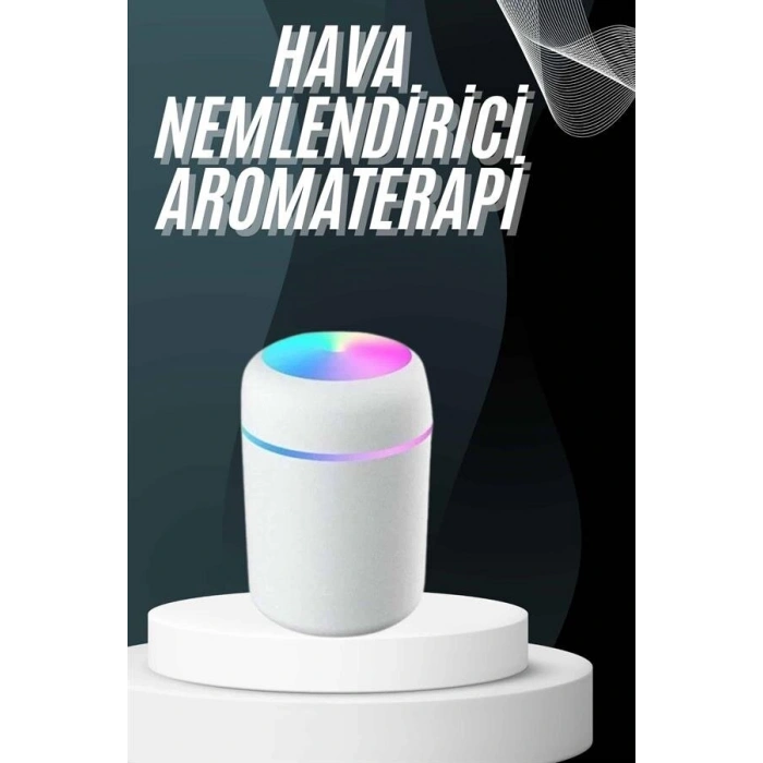 Hava Nemlendirici Buhar Makinesi Led Işıklı USB Dekoratif Nemlendirici