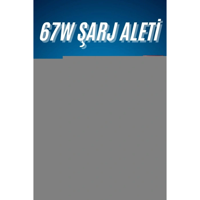 Hızlı Şarj Aleti Adaptörü Kablo Seti 67W Uzun Ömürlü Beyaz