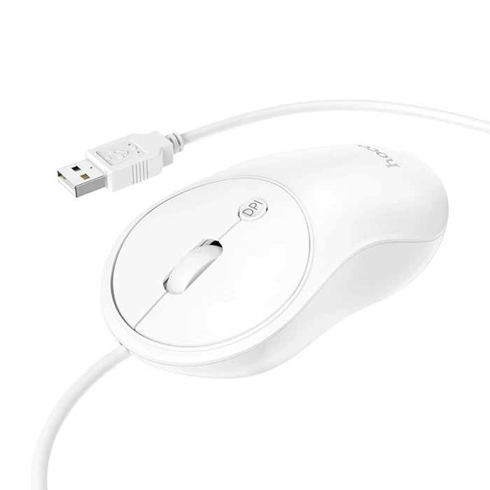 HOCO GM13 Bussines 1600DPI 4D Yüksek Hassasiyet Kablolu Optik Mouse-(5775)