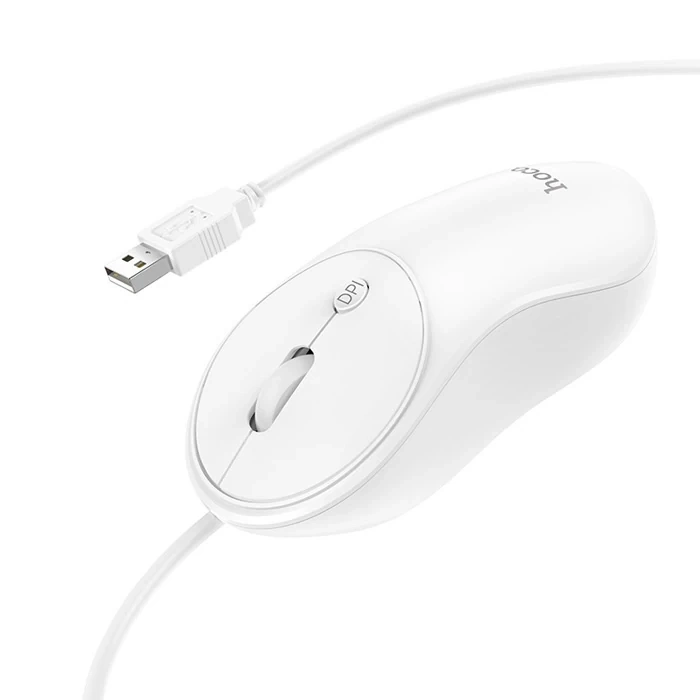 HOCO GM13 Bussines 1600DPI 4D Yüksek Hassasiyet Kablolu Optik Mouse-(5775)